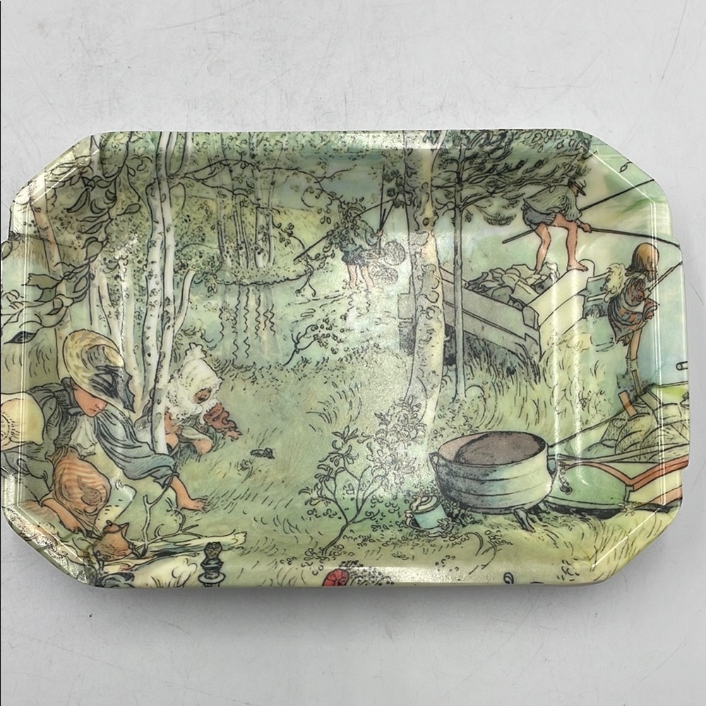 Mini vintage Monza Melamine serving tray, 1970s Italy